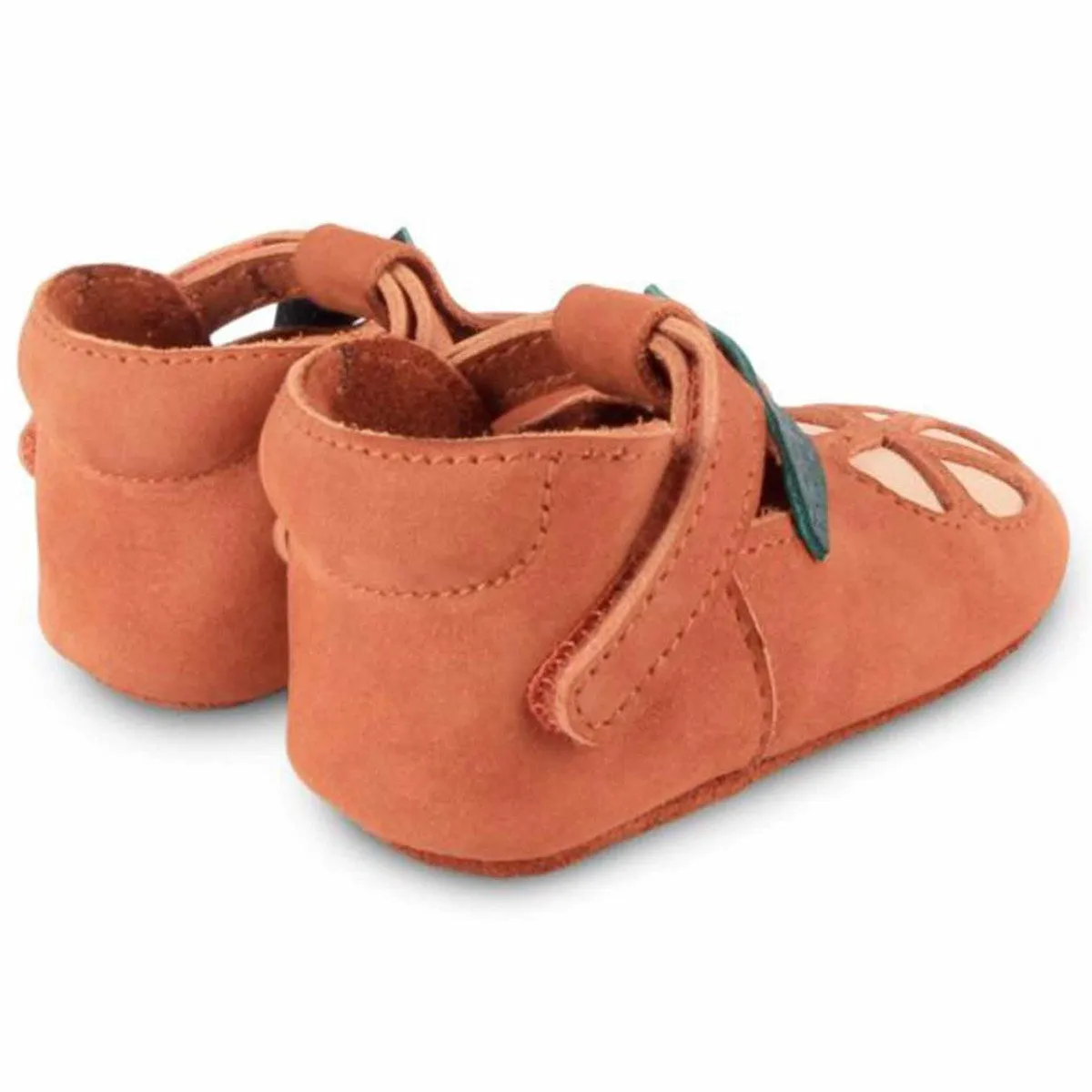 [12-18m] Donsje Tan Grapefruit Nano Baby Shoes