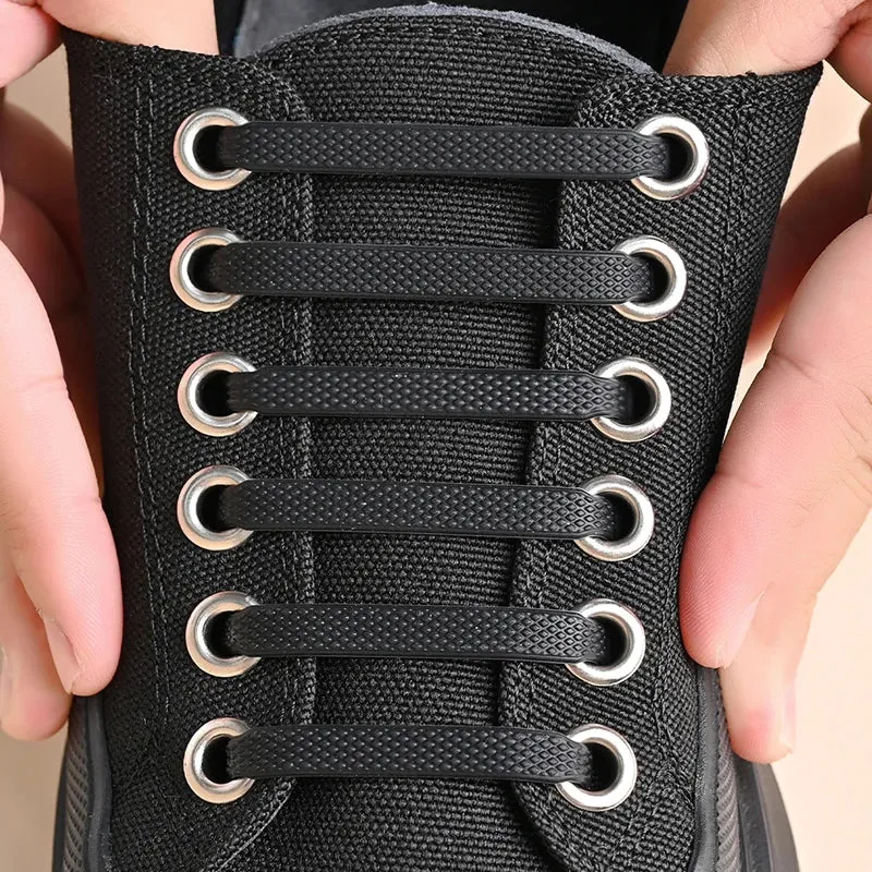 16-Piece Lot Silicone Shoelaces No-Tie Shoelaces 12 colors Elastic Lace Shoelace Creative Lazy Silicone Laces Rubber Lace