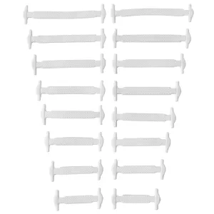 16-Piece Lot Silicone Shoelaces No-Tie Shoelaces 12 colors Elastic Lace Shoelace Creative Lazy Silicone Laces Rubber Lace