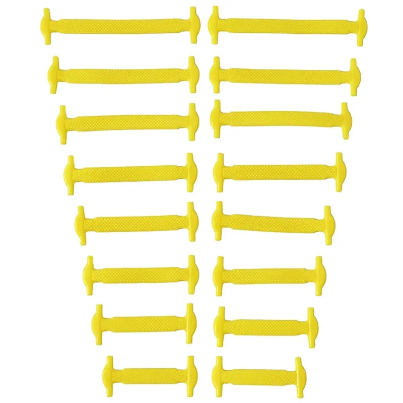 16-Piece Lot Silicone Shoelaces No-Tie Shoelaces 12 colors Elastic Lace Shoelace Creative Lazy Silicone Laces Rubber Lace