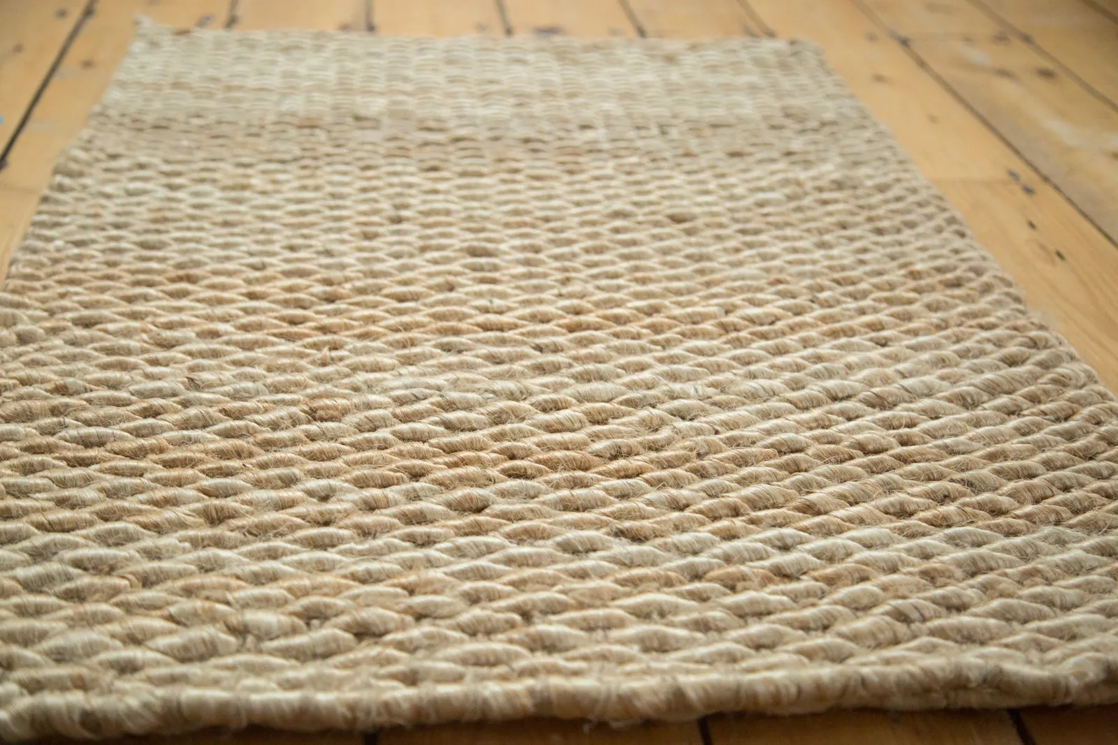 2x3 Hand Braided Ivory Entrance Mat