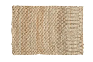 2x3 Hand Braided Ivory Entrance Mat