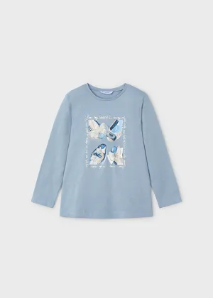 4073 Mayoral 'Love My Shoes' Long Sleeve T-Shirt
