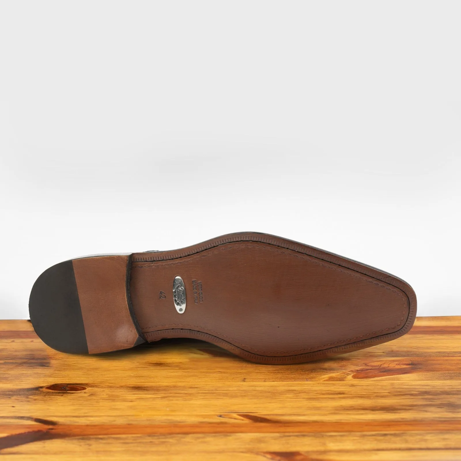 6153 Calzoleria Toscana Dip-Dyed Men's Nile Crocodile Lace-Up