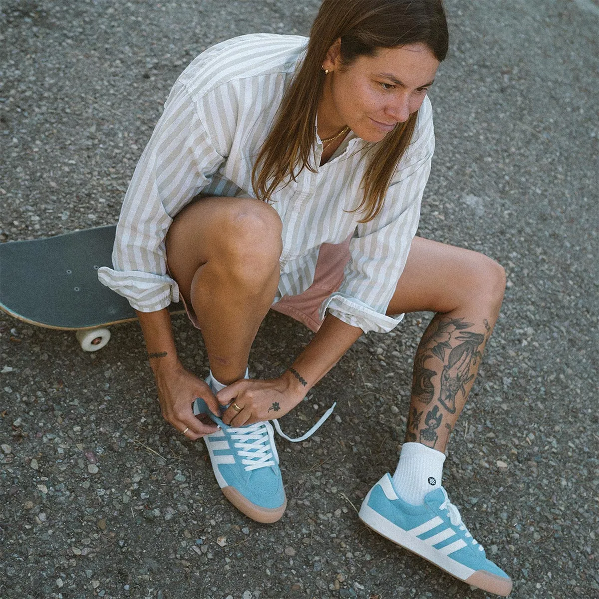 Adidas - Nora Shoes Light Blue/White/Gum