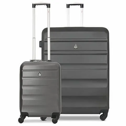 Aerolite Lightweight Hard Shell Suitcase Luggage Set (Cabin 21"  Large 29")