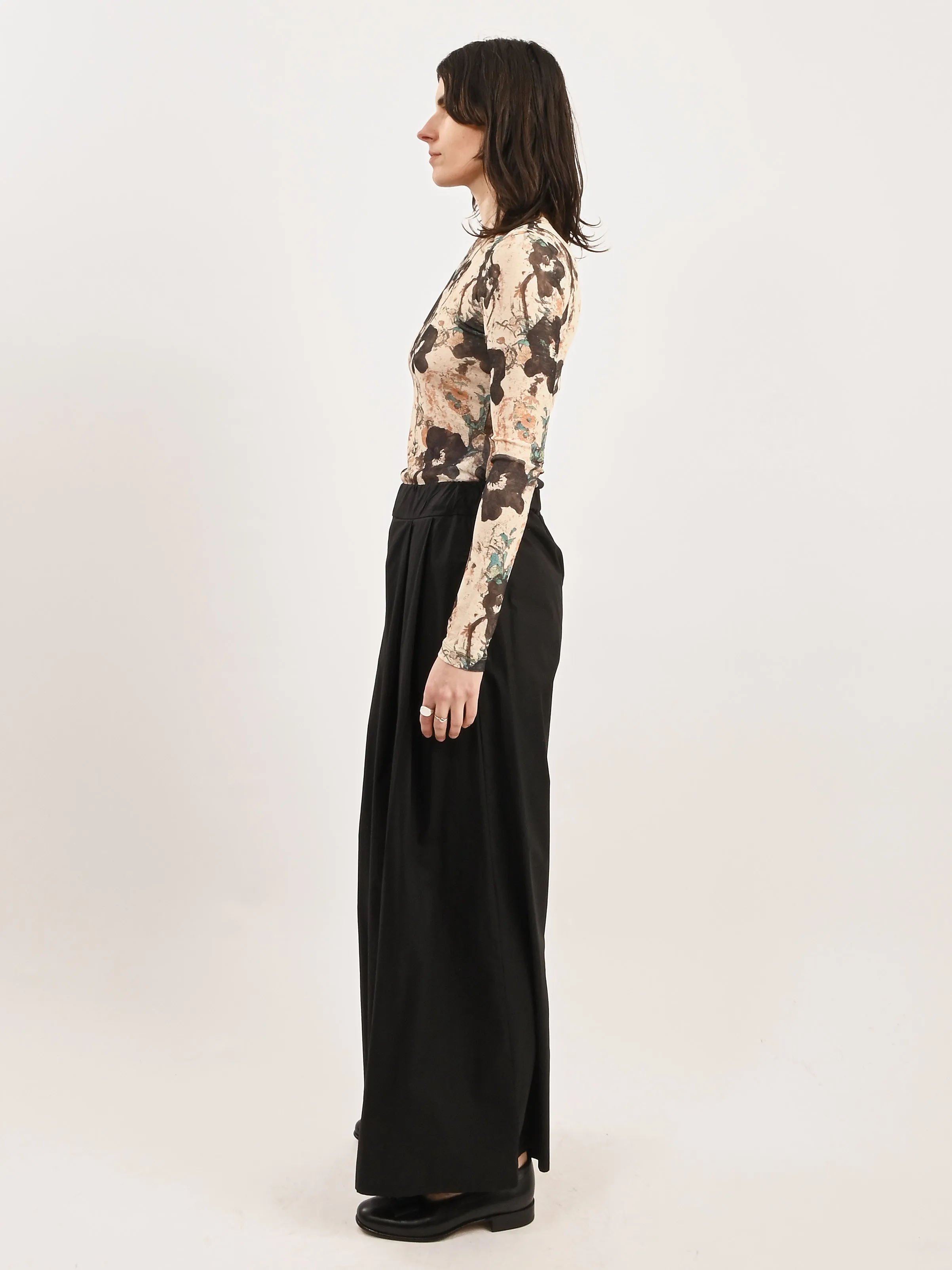 Afterglow Printed Marl Mesh L/S Top