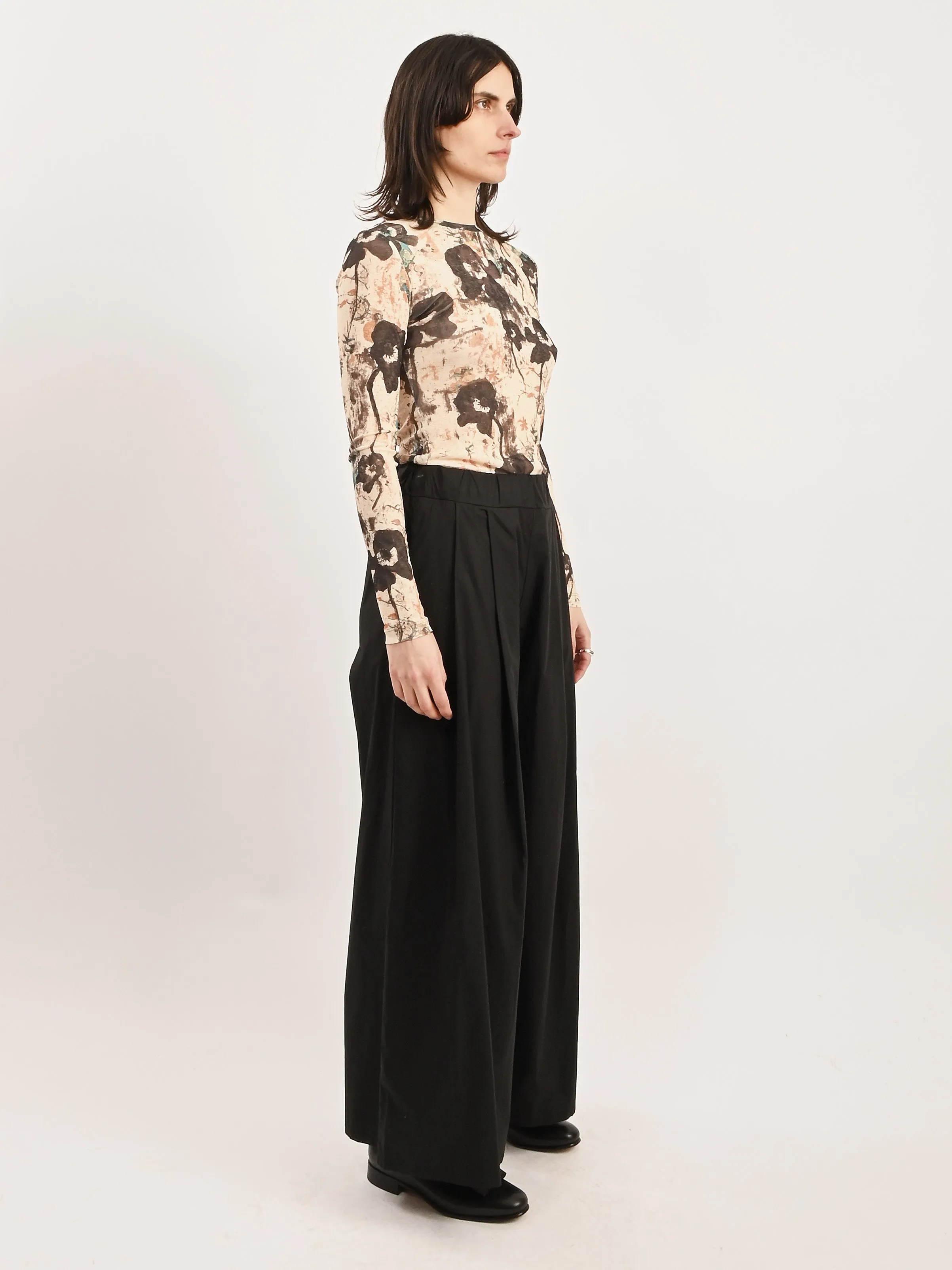 Afterglow Printed Marl Mesh L/S Top
