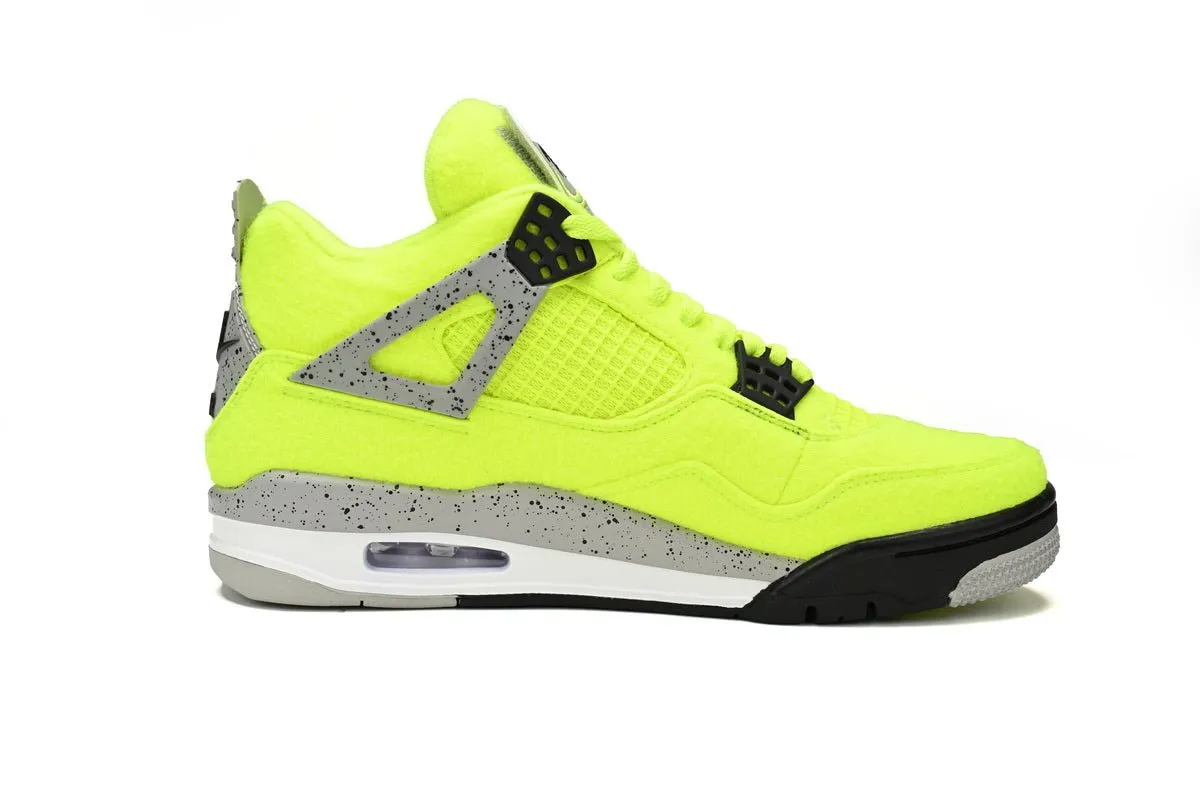 Air jordan 4 Plush Fluorescent Yellow