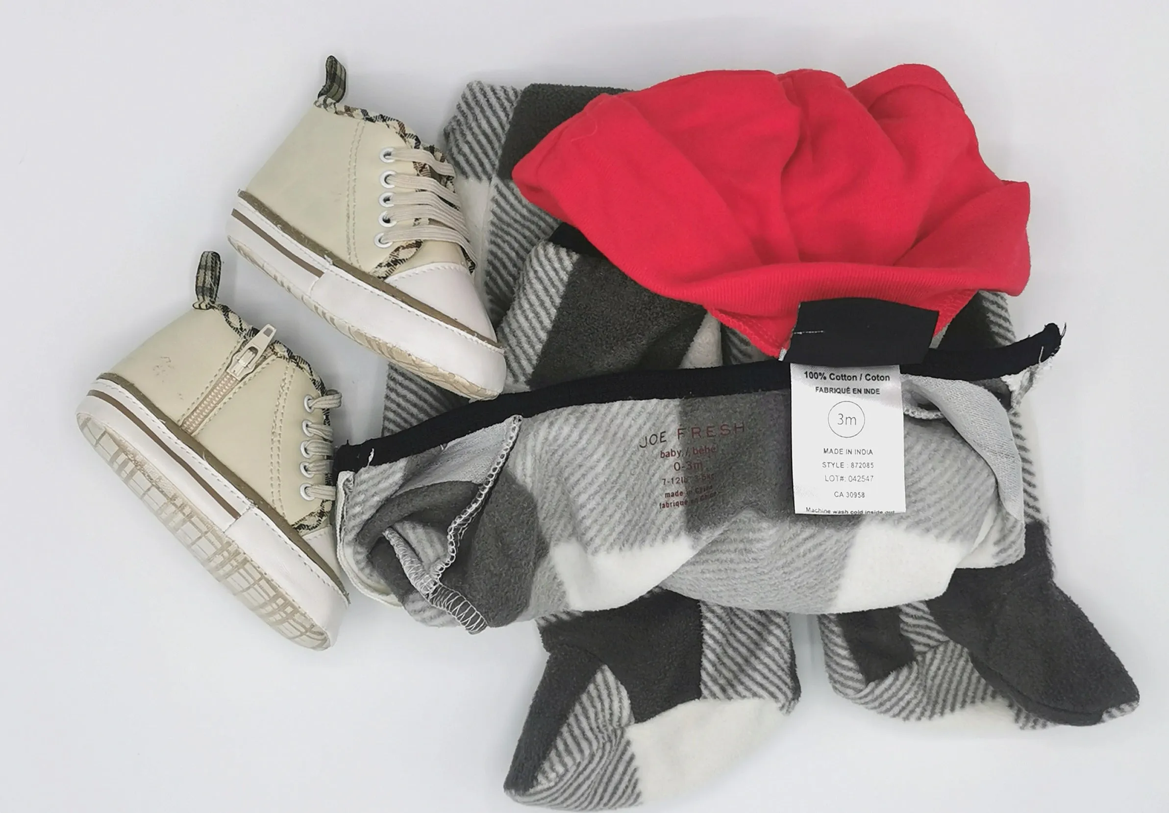 BABY BOY SIZE 3 MONTHS - 3 Piece Mix N Match Fall Outfit EUC B7