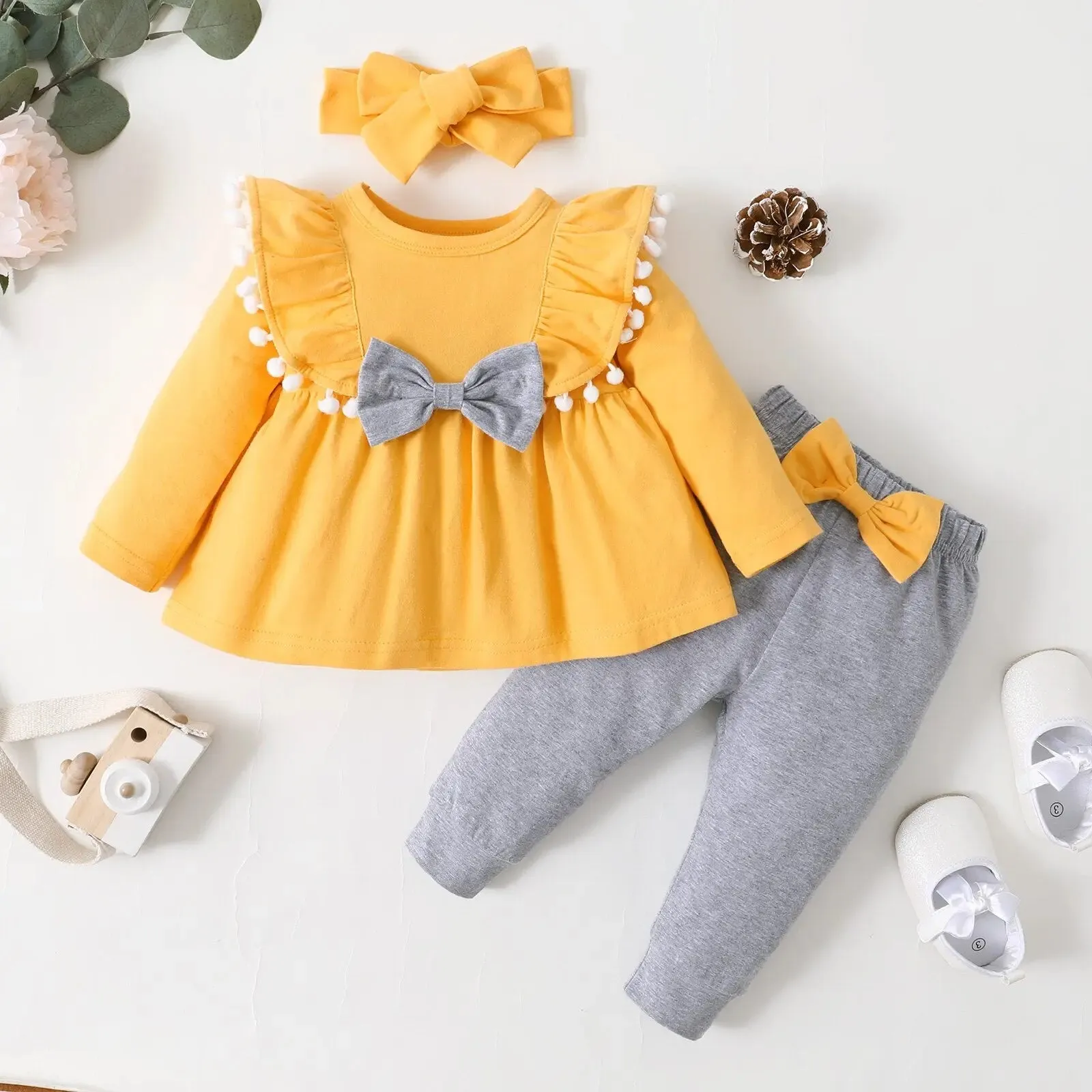 Baby Girls Ruffle Top & Leggings