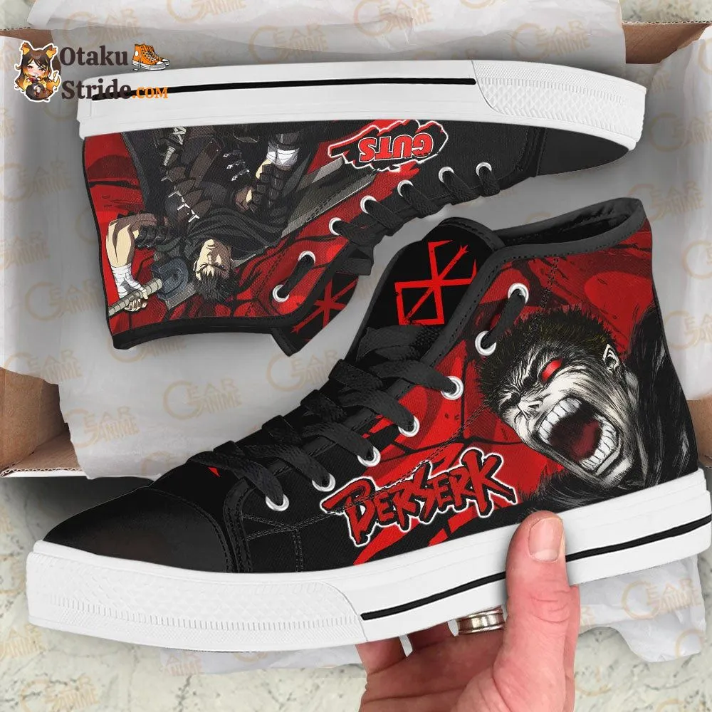 Berserk Guts High Top Shoes Custom Anime Sneakers