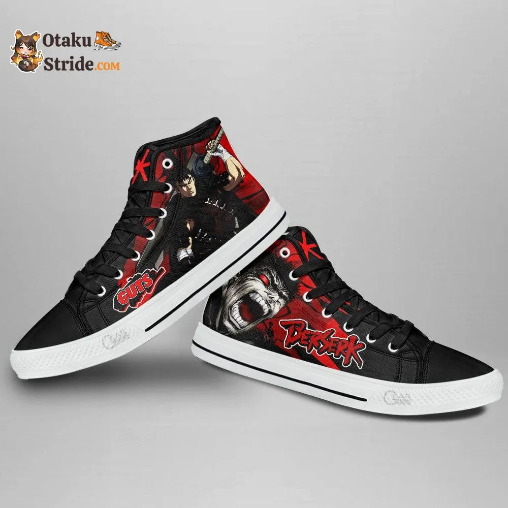 Berserk Guts High Top Shoes Custom Anime Sneakers