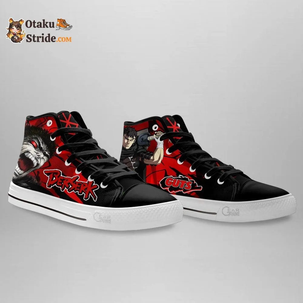 Berserk Guts High Top Shoes Custom Anime Sneakers