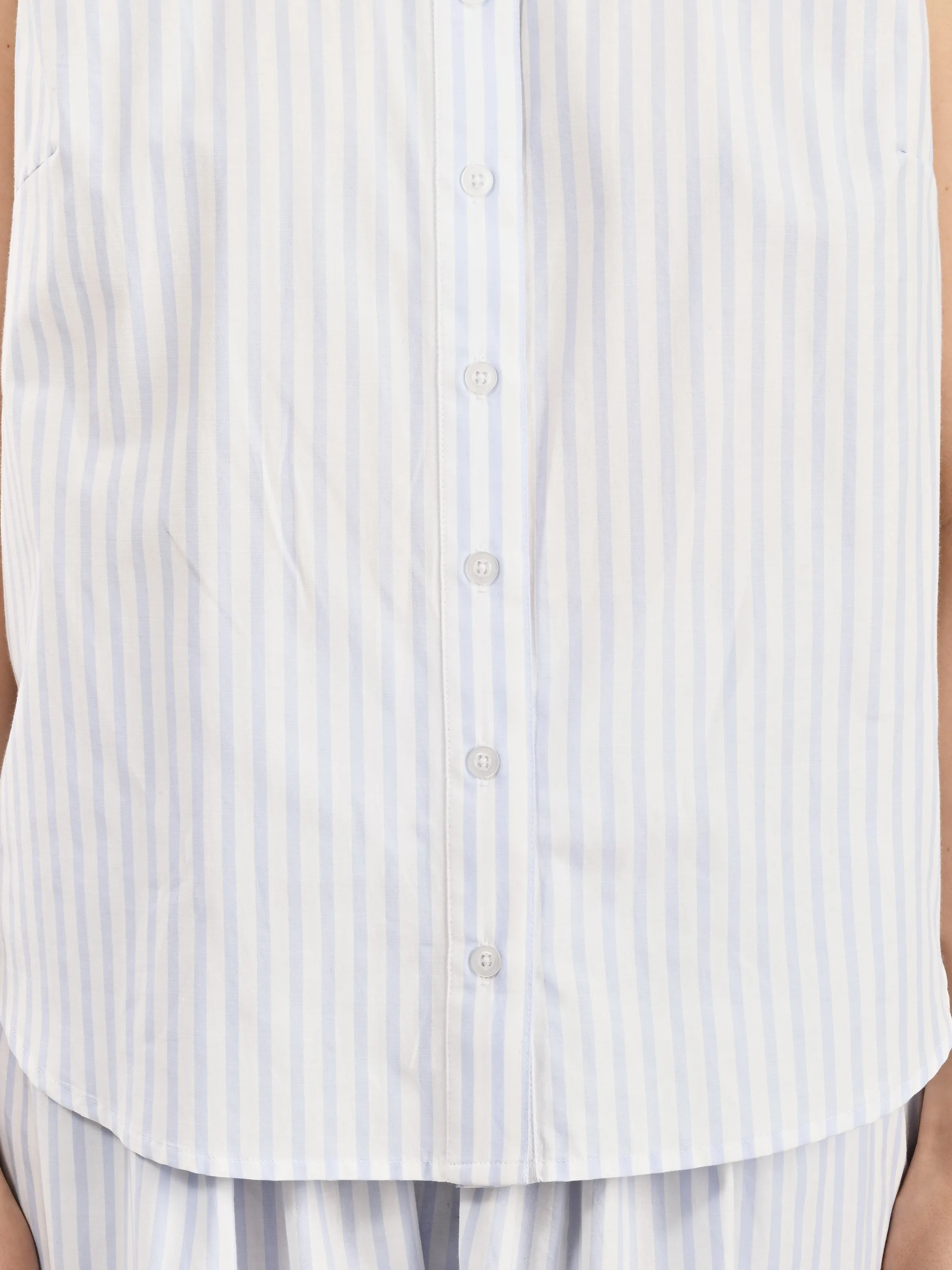 Blue Stripe Apollo Sleeveless Blouse