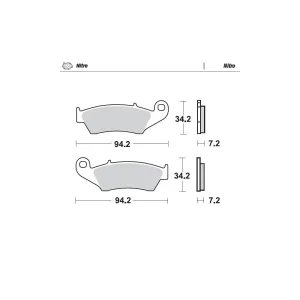 Brake Pads Front Moto Master Nitro Aprilia Beta Gas Gas Honda Kawasaki Suzuki Yamaha