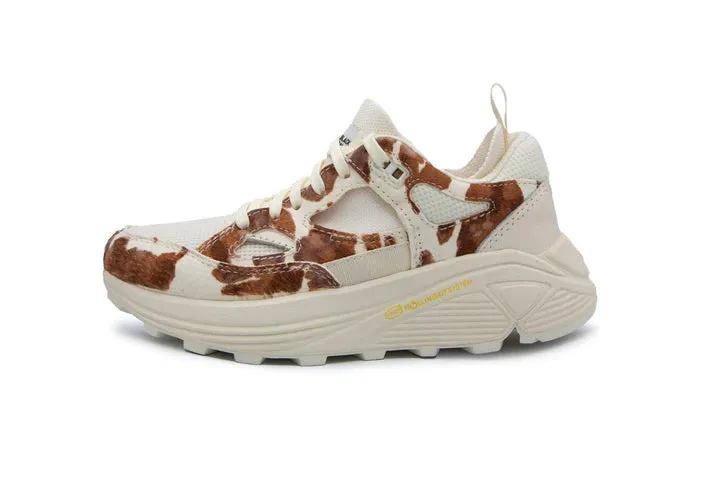 Brandblack Women's Aura Faux Ponyhair Brown Cow