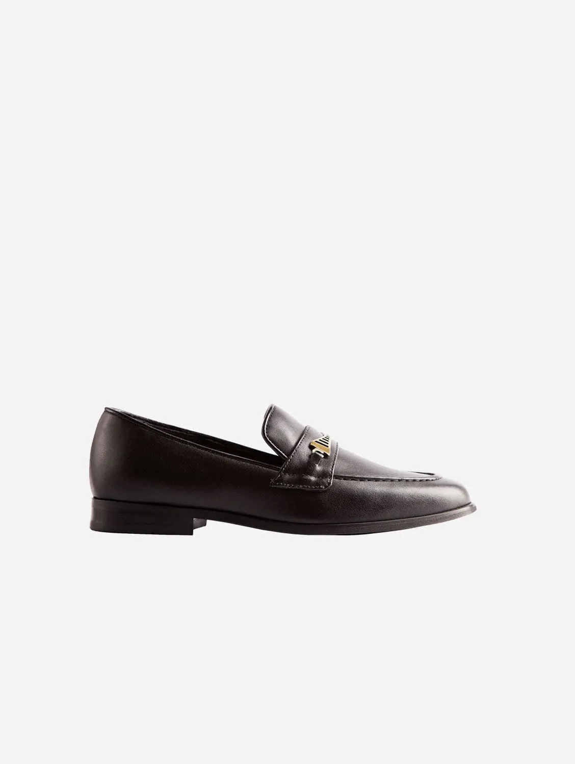Bridge-Bit Cactus Leather Vegan Loafer | Black