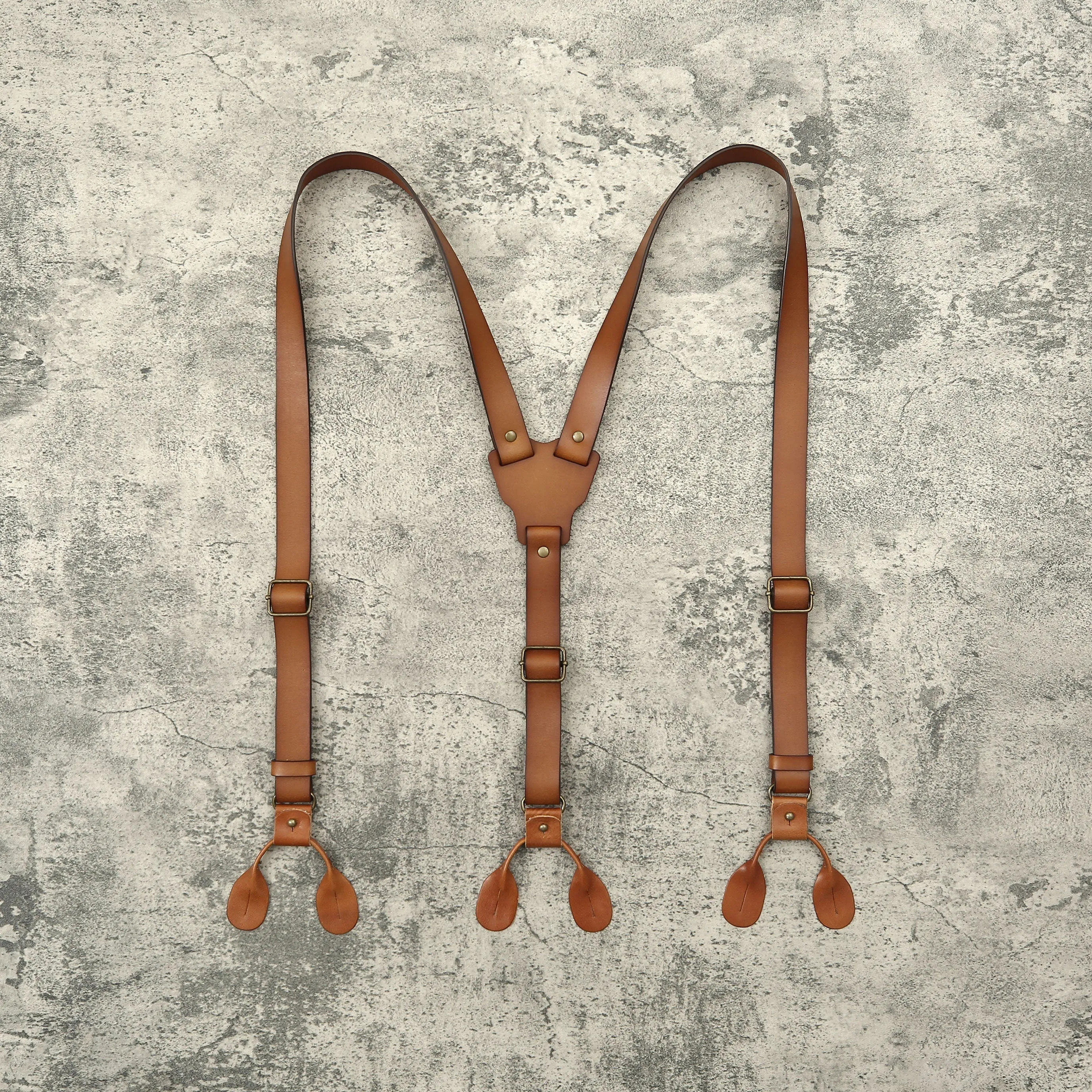 Brown Leather Suspenders, Wedding Suspenders, Mens Suspenders, Groomsmen Suspenders, Rustic Suspenders