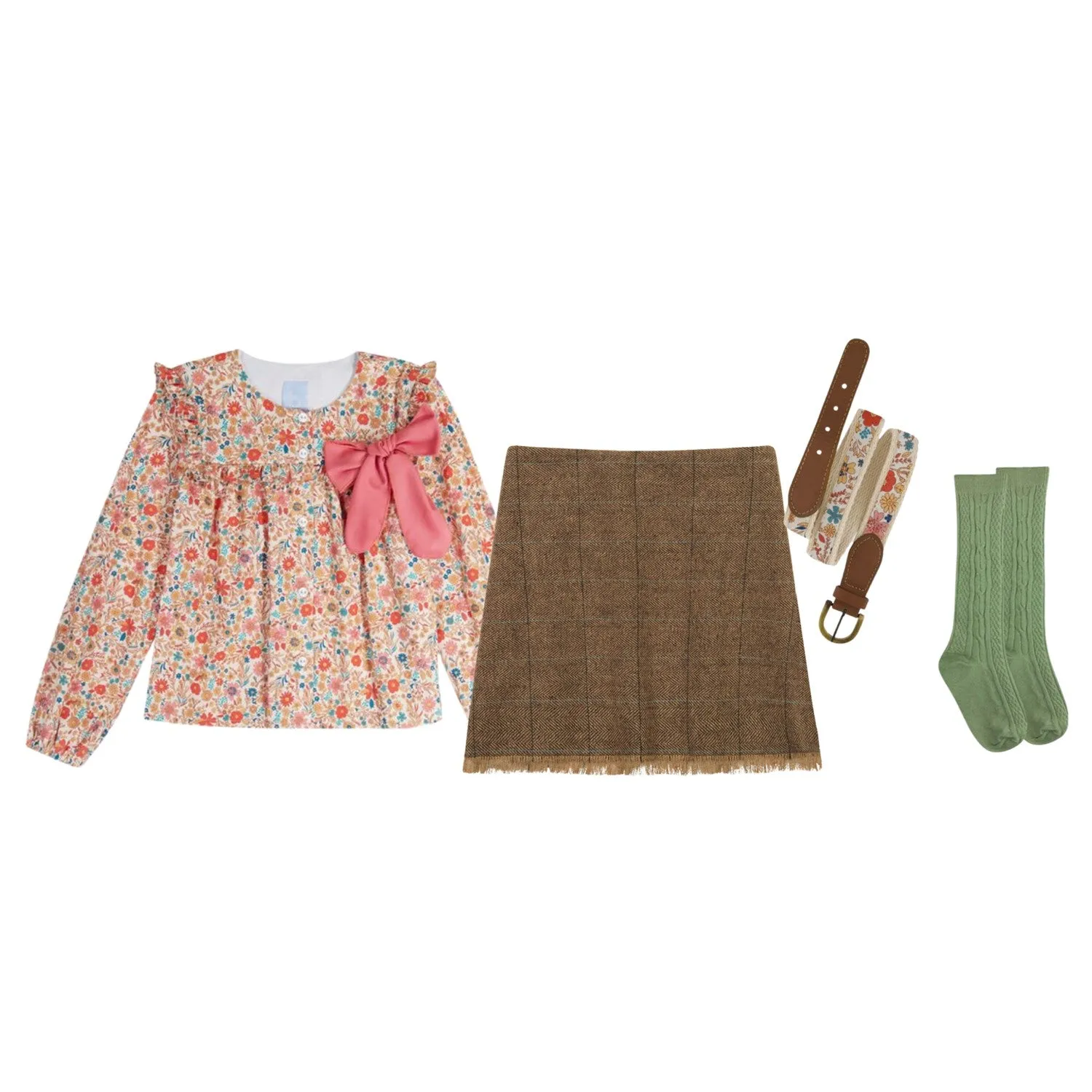 Cable Knee High Socks -- Sage