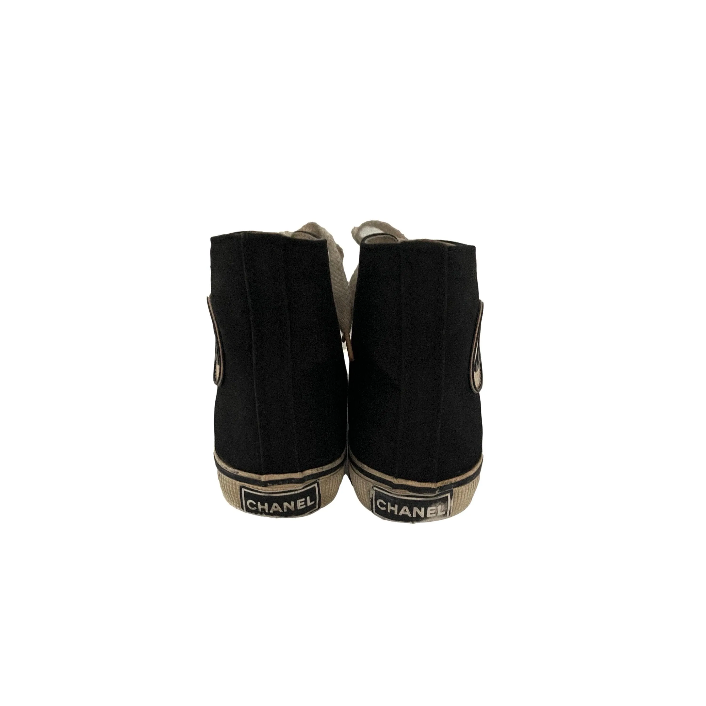 Chanel Black High Tops