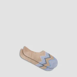Chevron No-Show Socks