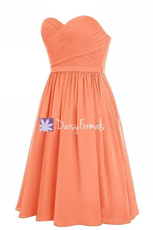 Classy Mint Green Chiffon Bridesmaids Dress Short Beach Party Dress (BM2349)