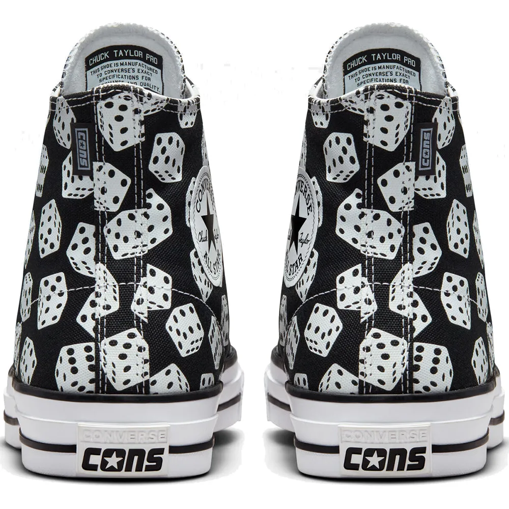 Converse CONS CTAS Pro Hi Dice Shoes Black/Black/White