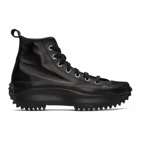 Converse Run Star Hike Monocolor Leather Hi Black