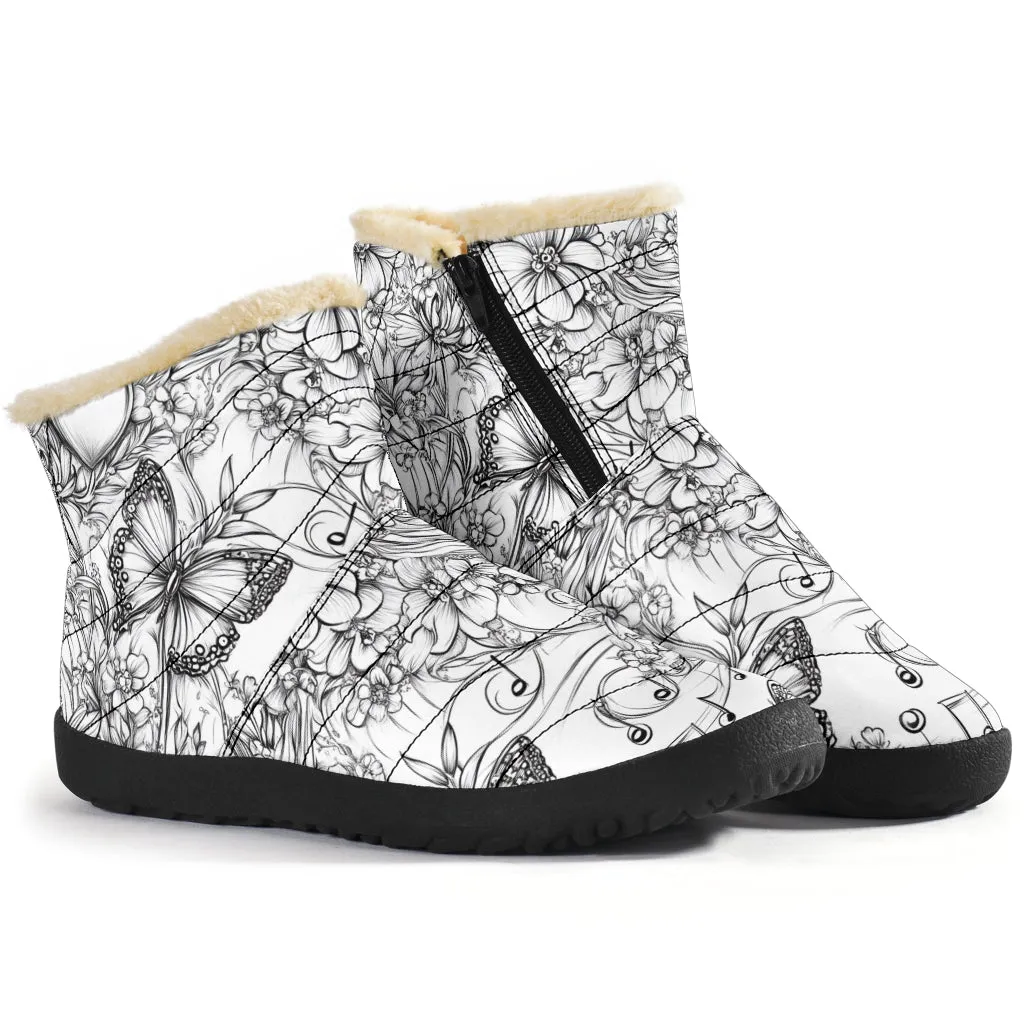 Doodle Cozy Winter Boots