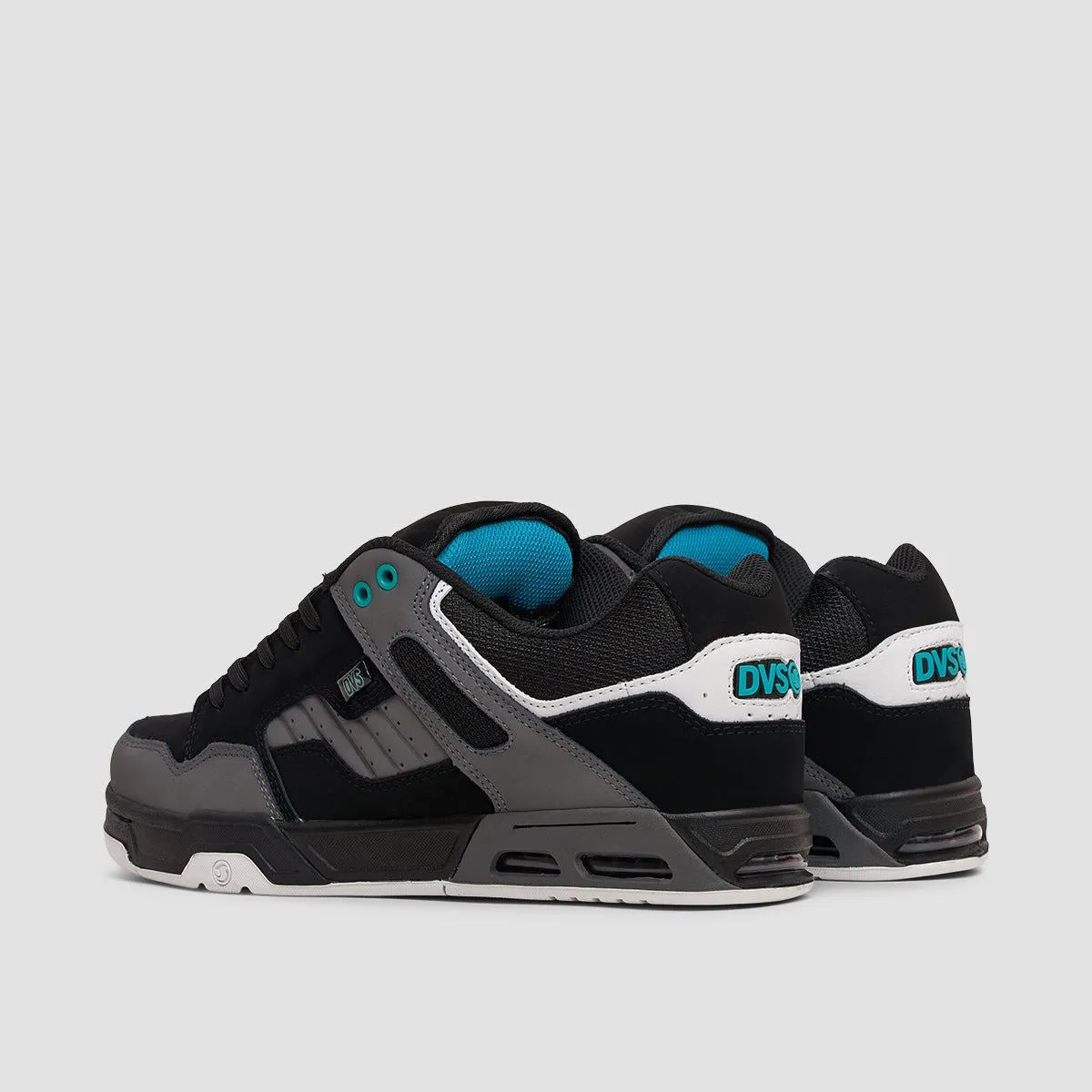 DVS Enduro Heir Shoes - Black/Charcoal/Turquoise Nubuck