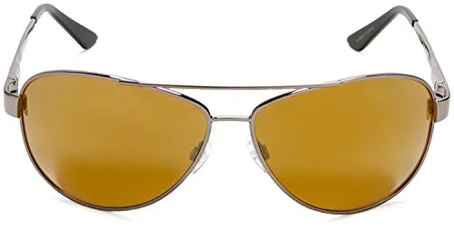 Eagle Eyes Magellan Apollo Gold Sunglasses,Gunmetal Frame/Gold-tone Lens,one size