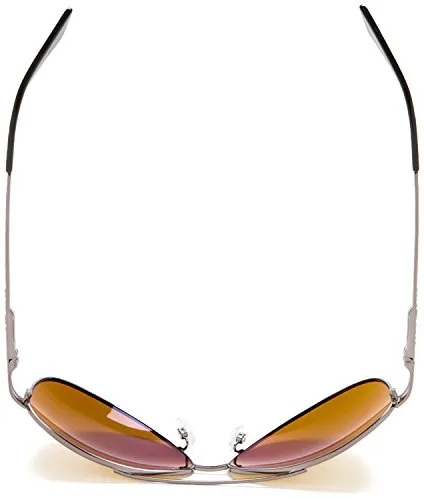 Eagle Eyes Magellan Apollo Gold Sunglasses,Gunmetal Frame/Gold-tone Lens,one size