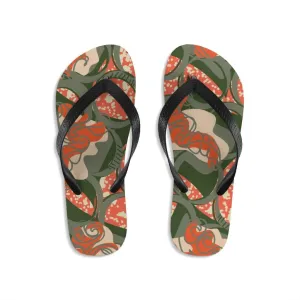EKO & CO.™ Ankara Print Flip Flops - Coral