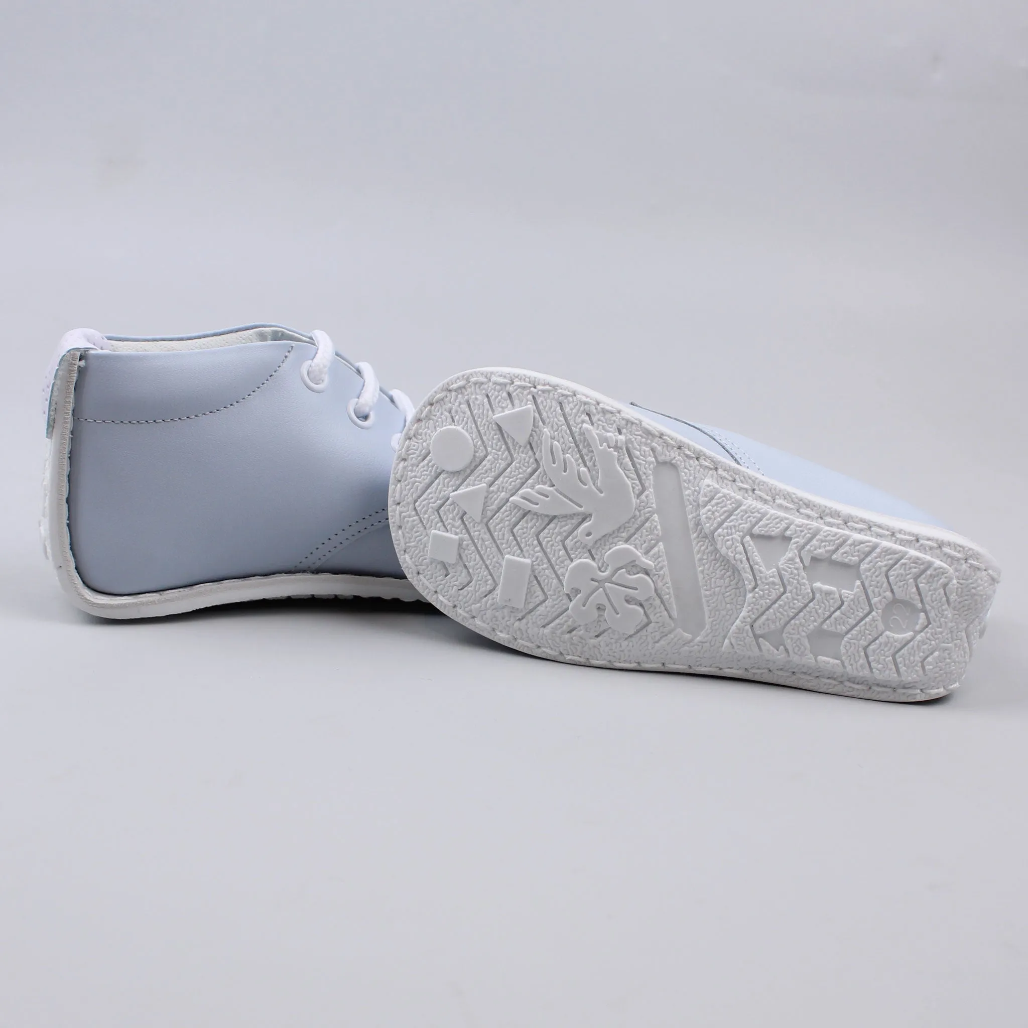 First Walker Shoes - Hard Sole  Blue Boys Leather - Pex Dillon