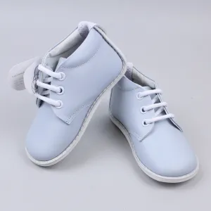 First Walker Shoes - Hard Sole  Blue Boys Leather - Pex Dillon