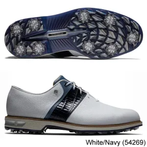 Footjoy Premiere Series Packard Shoes 9.0 White/Navy (54269) XW