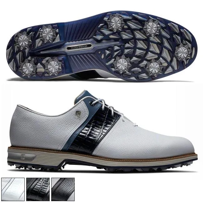 Footjoy Premiere Series Packard Shoes 9.0 White/Navy (54269) XW
