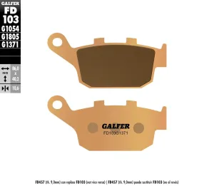 GALFER FD103G1371 HH Sintered Brake Pads