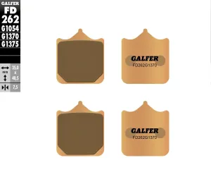 GALFER FD262G1370 HH Sintered Brake Pads