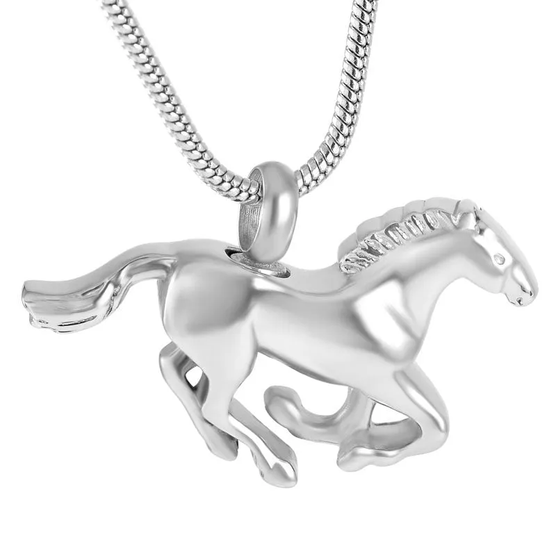 Galloping Horse Cremation Jewelry