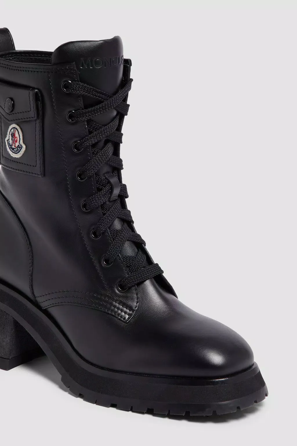 Gigi Leather Lace-Up Boots
