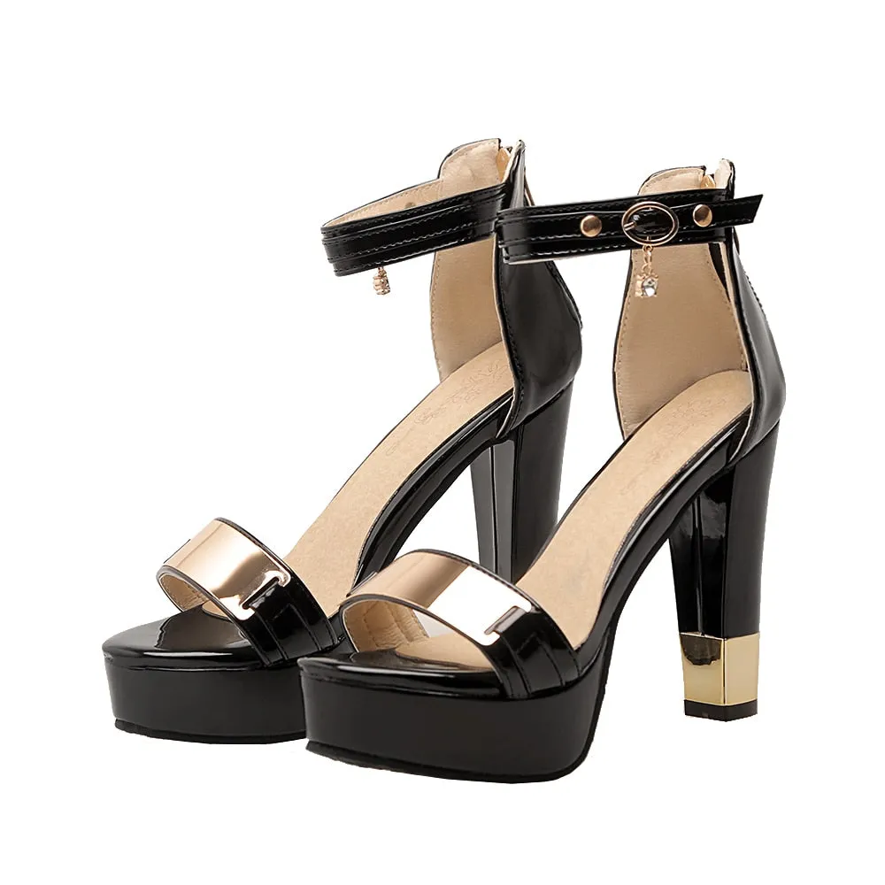 High Heels Suede Fashion Sandals