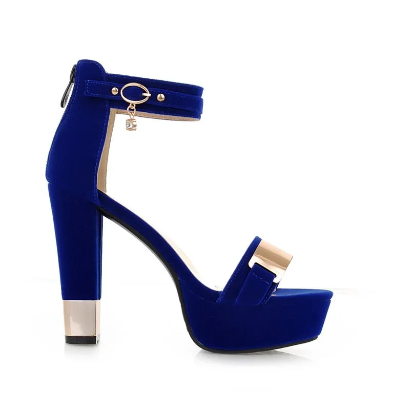 High Heels Suede Fashion Sandals