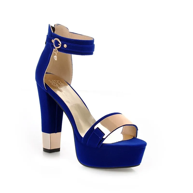 High Heels Suede Fashion Sandals