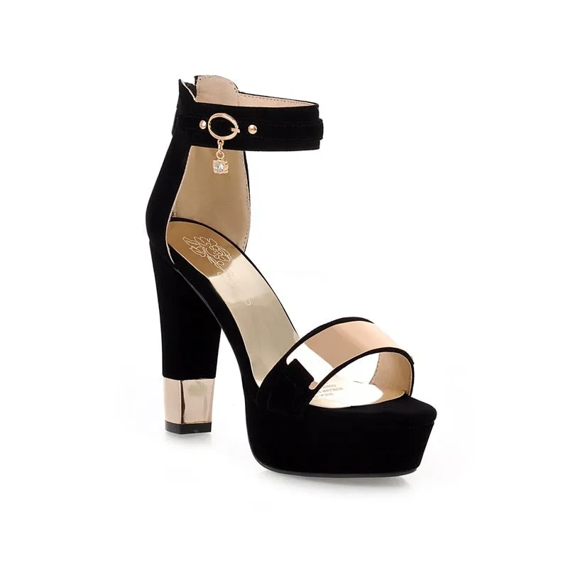 High Heels Suede Fashion Sandals