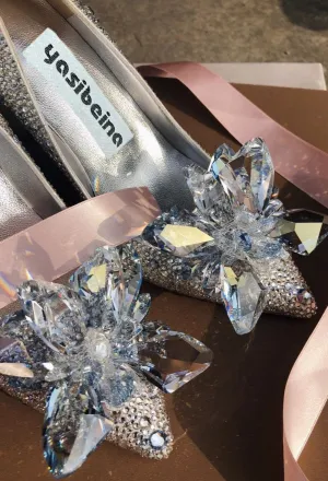 High Heels with Diamonds Evening Party Shoes