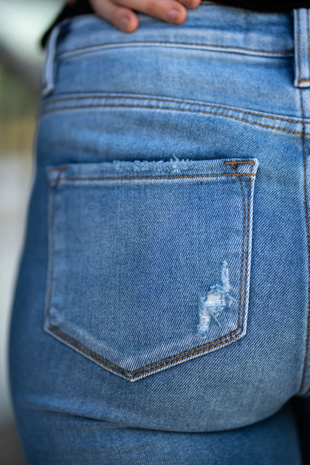 High Rise Mid Thigh Shorts