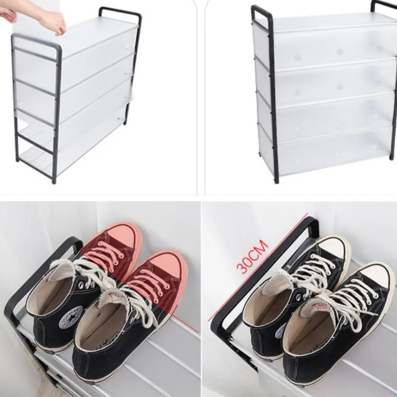 Homlly 5 Tier Tower Shoe Storage Rack with Protective Covers