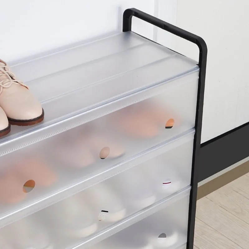 Homlly 5 Tier Tower Shoe Storage Rack with Protective Covers